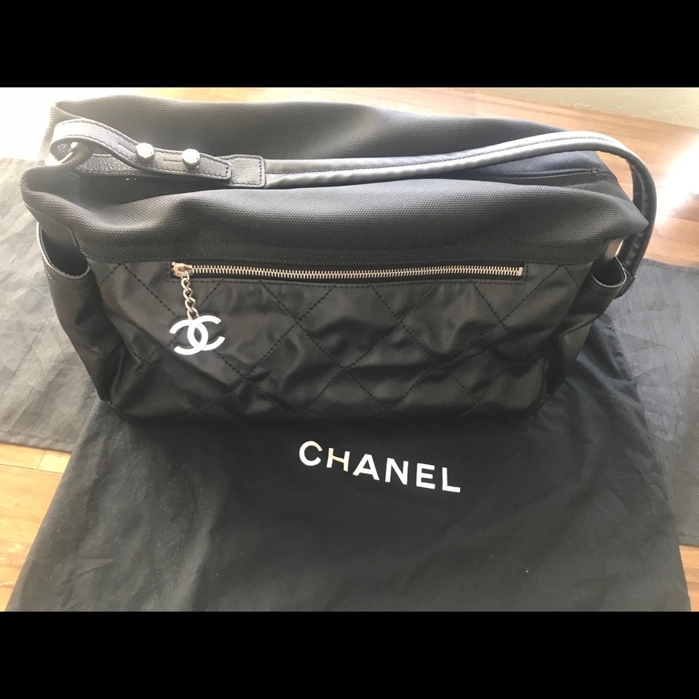 Chanel Black Quilted Resort Bag